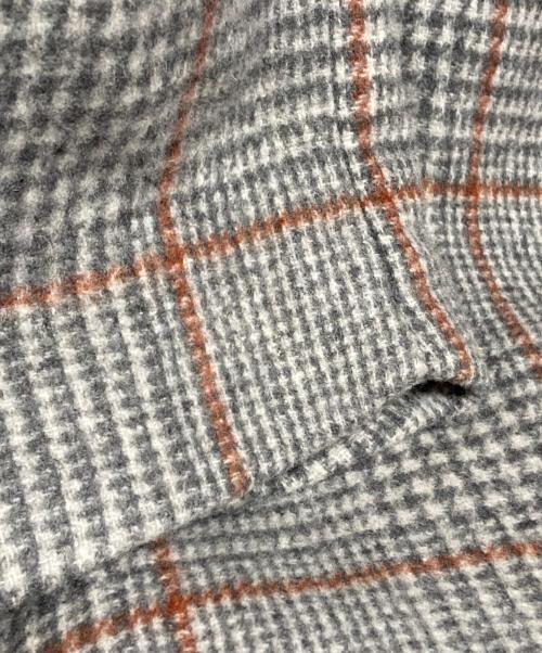 UNITED TOKYO（ユナイテッドトーキョー）UNITED TOKYO (ユナイテッドトーキョー) チェックオーバーサイズチェスターコート グレー サイズ:2の古着・服飾アイテム