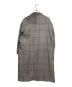 UNITED TOKYO (ユナイテッドトーキョー) チェックオーバーサイズチェスターコート グレー サイズ:2：7000円