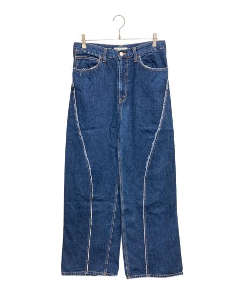 jieda（ジエダ）jieda (ジエダ) ユーズドルーズフィットデニムパンツ ブルー サイズ:2の古着・服飾アイテム