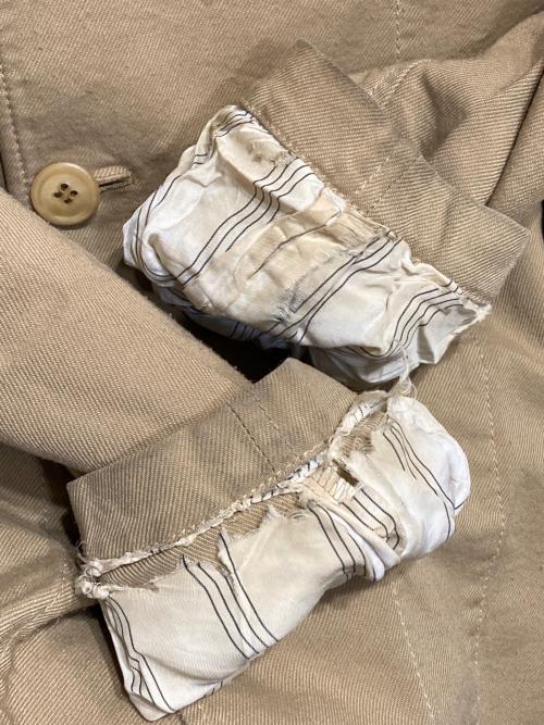 COMME des GARCONS HOMME（コムデギャルソン オム）COMME des GARCONS HOMME (コムデギャルソン オム) 強撚糸ポリステンカラーコート ベージュ サイズ:Mの古着・服飾アイテム