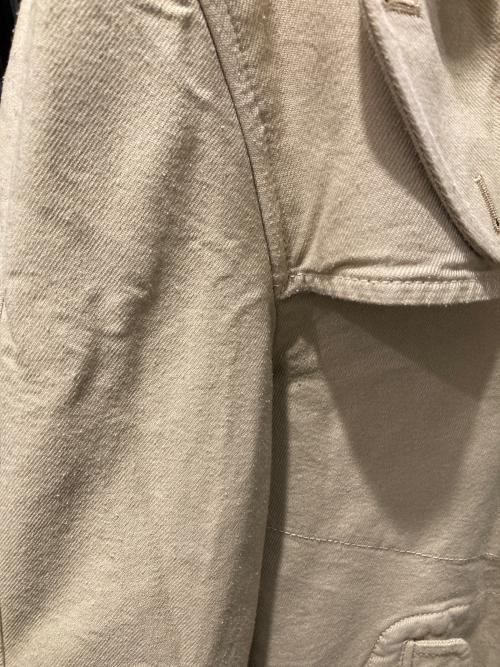 COMME des GARCONS HOMME（コムデギャルソン オム）COMME des GARCONS HOMME (コムデギャルソン オム) 強撚糸ポリステンカラーコート ベージュ サイズ:Mの古着・服飾アイテム