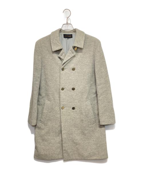 COMME des GARCONS（コムデギャルソン）COMME des GARCONS (コムデギャルソン) ウールミドルコート ライトグレー サイズ:Mの古着・服飾アイテム