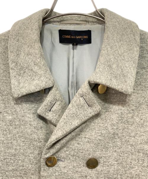 COMME des GARCONS（コムデギャルソン）COMME des GARCONS (コムデギャルソン) ウールミドルコート ライトグレー サイズ:Mの古着・服飾アイテム