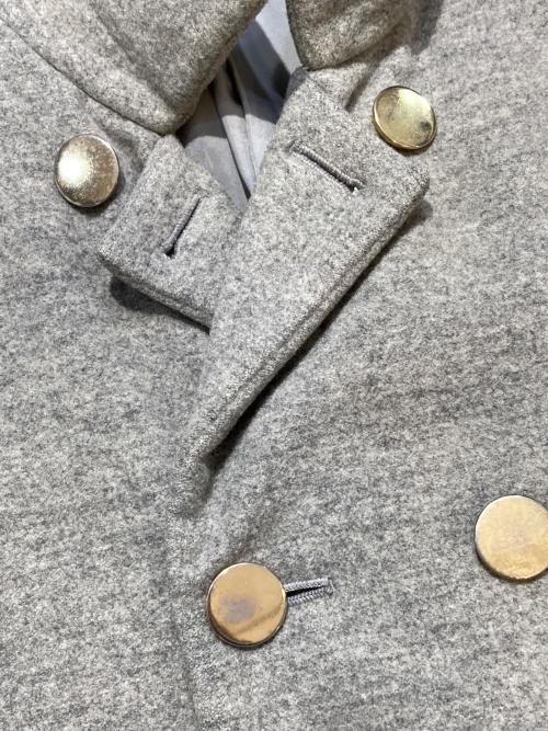 COMME des GARCONS（コムデギャルソン）COMME des GARCONS (コムデギャルソン) ウールミドルコート ライトグレー サイズ:Mの古着・服飾アイテム