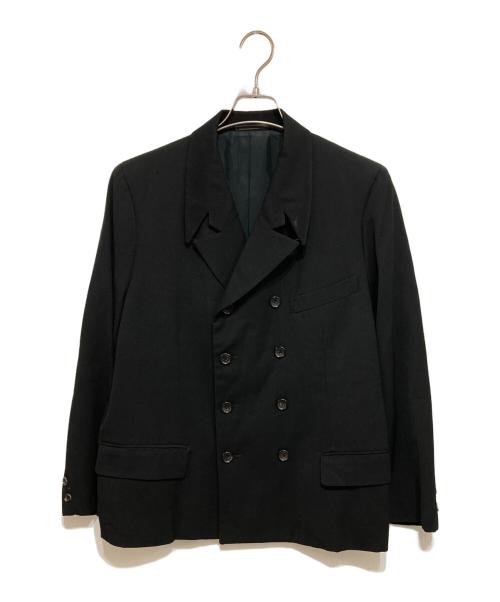 COMME des GARCONS HOMME PLUS（コムデギャルソンオムプリュス）COMME des GARCONS HOMME PLUS (コムデギャルソンオムプリュス) 8Bダブルテーラードジャケット ブラック サイズ:Sの古着・服飾アイテム