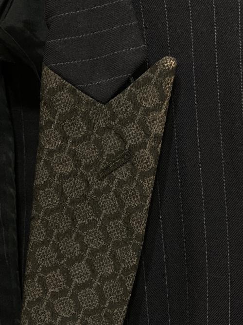 COMME des GARCONS SHIRT（コムデギャルソンシャツ）COMME des GARCONS SHIRT (コムデギャルソンシャツ) 1Bラペル切替ジャケット グレー×ネイビー サイズ:Sの古着・服飾アイテム