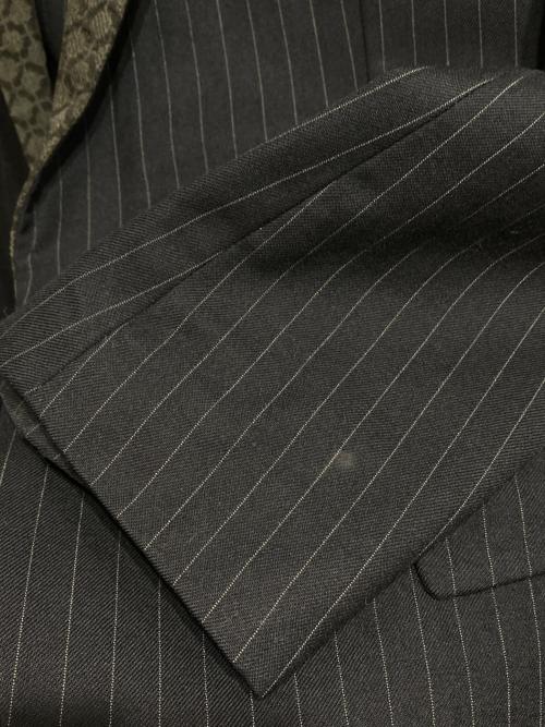 COMME des GARCONS SHIRT（コムデギャルソンシャツ）COMME des GARCONS SHIRT (コムデギャルソンシャツ) 1Bラペル切替ジャケット グレー×ネイビー サイズ:Sの古着・服飾アイテム