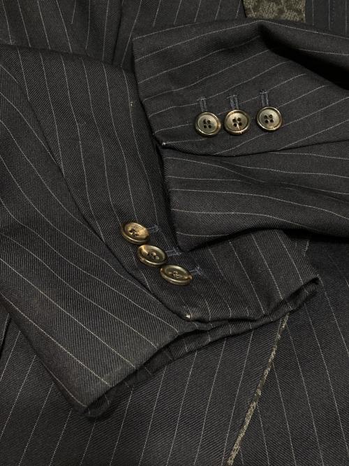 COMME des GARCONS SHIRT（コムデギャルソンシャツ）COMME des GARCONS SHIRT (コムデギャルソンシャツ) 1Bラペル切替ジャケット グレー×ネイビー サイズ:Sの古着・服飾アイテム