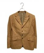 COMME des GARCONS HOMMEコムデギャルソン オム）の古着「6Bコットンテーラードジャケット」｜ブラウン