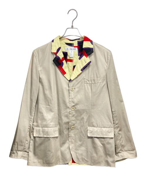 COMME des GARCONS SHIRT（コムデギャルソンシャツ）COMME des GARCONS SHIRT (コムデギャルソンシャツ) 3Bカッティングテーラードジャケット ベージュ サイズ:Ｍの古着・服飾アイテム