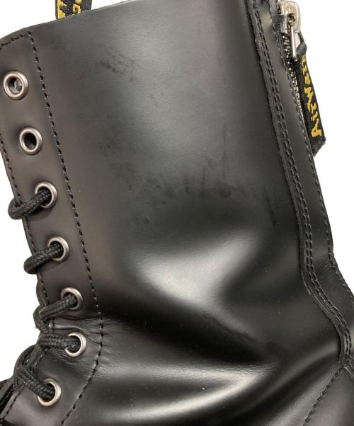 Dr.Martens（ドクターマーチン）Dr.Martens (ドクターマーチン) 10ホールジッパーブーツ ブラック サイズ:UK8の古着・服飾アイテム
