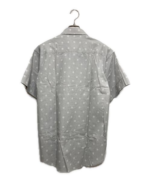 Vivienne Westwood man（ヴィヴィアン ウェストウッド マン）Vivienne Westwood man (ヴィヴィアン ウェストウッド マン) オーブ刺繍ドットシャツ グレー サイズ:44の古着・服飾アイテム