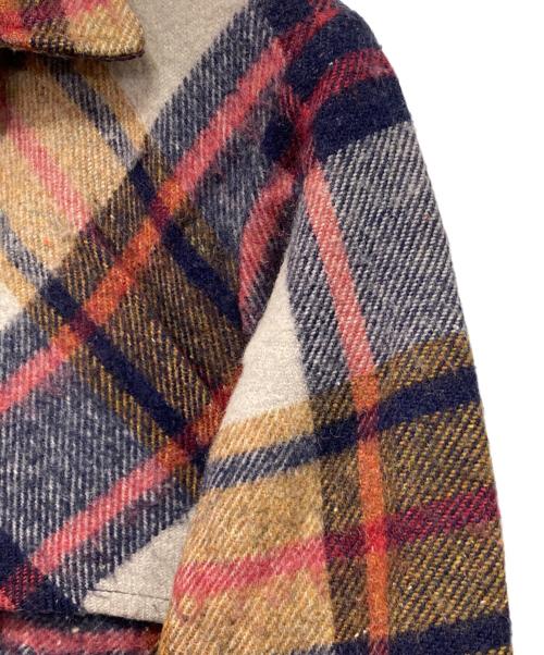 REGENT（レジェント）REGENT (レジェント) ウールジャケット レッド×ベージュ サイズ:Sの古着・服飾アイテム