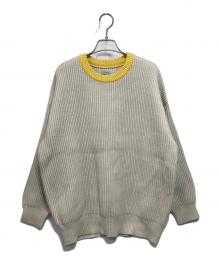 Sea Room lynn（シールームリン）の古着「Multi ニットプルオーバー」｜イエロー×アイボリー