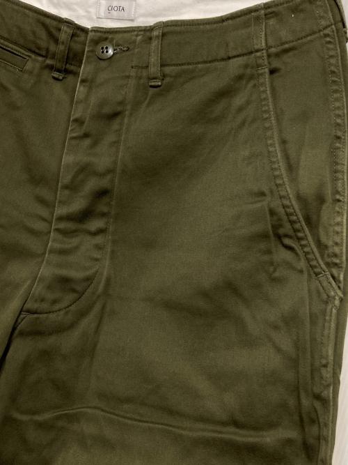 CIOTA（シオタ）CIOTA (シオタ) スビンコットンウエポンチノパンツ グリーン サイズ:5の古着・服飾アイテム