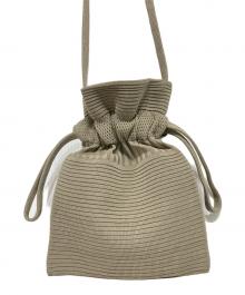 CFCL（シーエフシーエル）の古着「STRATA DRAWSTRING MINI BAG」｜ベージュ