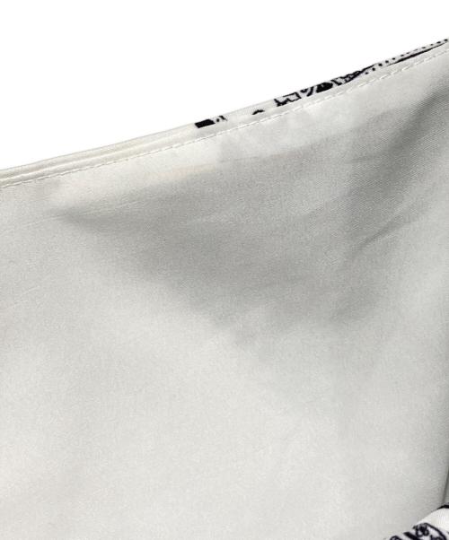 HER LIP TO（ハーリップトゥ）Her lip to (ハーリップトゥ) herlipto Marbella Panel Printed Dress ホワイト×ブラック サイズ:Mの古着・服飾アイテム