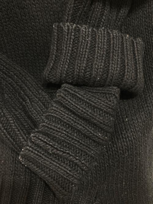 YOHJI YAMAMOTO（ヨウジヤマモト）YOHJI YAMAMOTO (ヨウジヤマモト) 変形デザインニット ブラック サイズ:3の古着・服飾アイテム