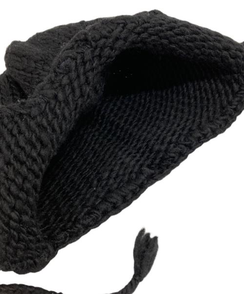 Yohji Yamamoto pour homme（ヨウジヤマモト プールオム）Yohji Yamamoto pour homme (ヨウジヤマモト プールオム) ニットキャップ ブラックの古着・服飾アイテム