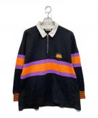 Palm Angelsパーム エンジェルス）の古着「ハーフジップシャツ」｜ブラック