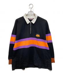 Palm Angels（パーム エンジェルス）の古着「ハーフジップシャツ」｜ブラック