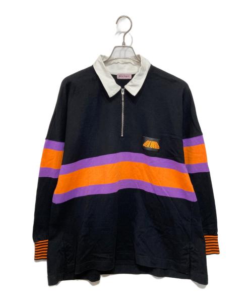 Palm Angels（パーム エンジェルス）Palm Angels (パーム エンジェルス) ハーフジップシャツ ブラック サイズ:Sの古着・服飾アイテム