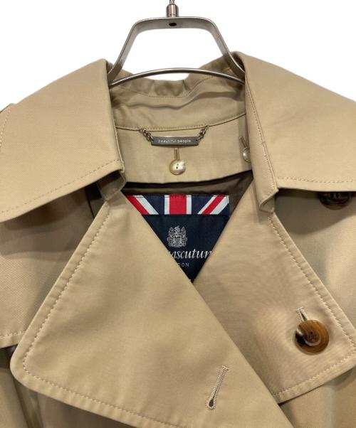Aquascutum（アクアスキュータム）Aquascutum (アクアスキュータム) ショートトレンチコート ベージュ サイズ:-の古着・服飾アイテム