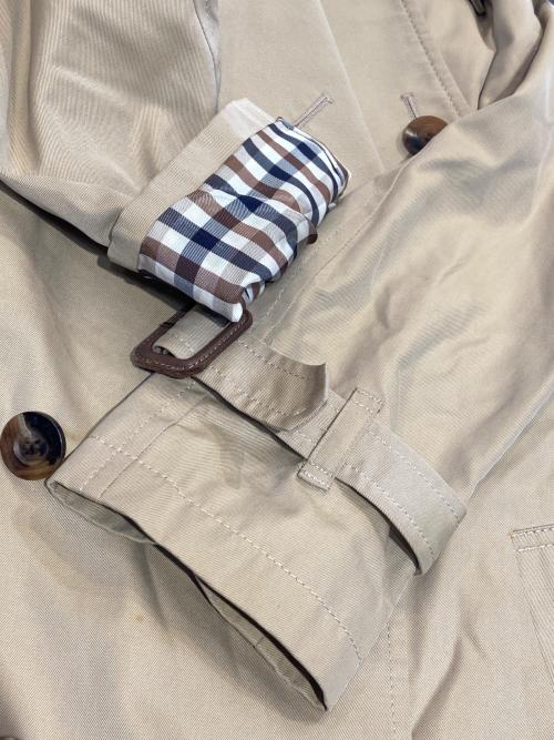 Aquascutum（アクアスキュータム）Aquascutum (アクアスキュータム) ショートトレンチコート ベージュ サイズ:-の古着・服飾アイテム