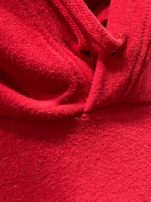 POLO RALPH LAUREN（ポロ・ラルフローレン）POLO RALPH LAUREN (ポロ・ラルフローレン) プラッドポニーフーディー レッド サイズ:XLの古着・服飾アイテム