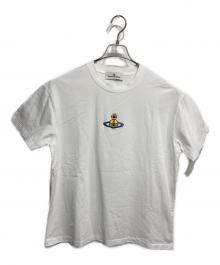 Vivienne Westwood（ヴィヴィアンウエストウッド）の古着「オーブ刺繍Tシャツ」｜ホワイト