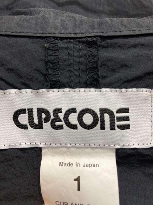 CUP AND CONE（カップアンドコーン）CUP AND CONE (カップアンドコーン) ナイロンジップアップジャケット ブラック サイズ:1の古着・服飾アイテム