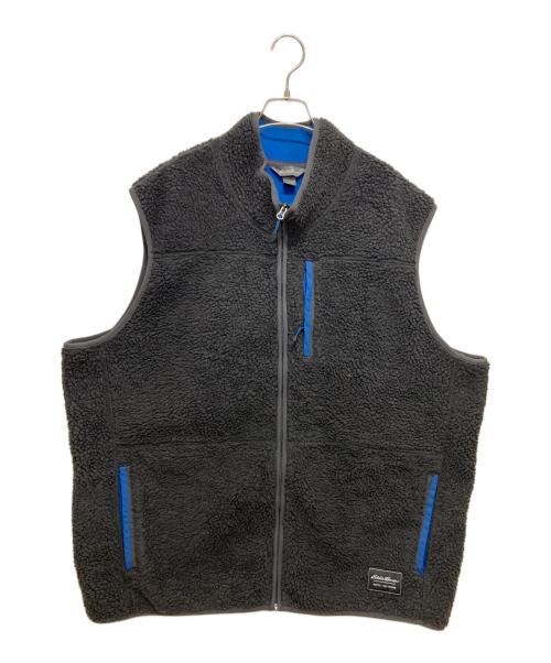 Eddie Bauer（エディーバウアー）Eddie Bauer (エディーバウアー) ボアベスト ブルー×グレー サイズ:3XLの古着・服飾アイテム