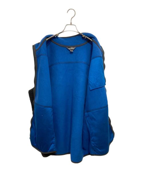 Eddie Bauer（エディーバウアー）Eddie Bauer (エディーバウアー) ボアベスト ブルー×グレー サイズ:3XLの古着・服飾アイテム