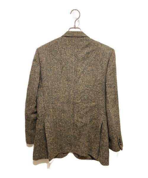 LANVIN（ランバン）LANVIN (ランバン) 2Bツイードテーラードジャケット カーキ サイズ:R48-45の古着・服飾アイテム