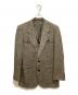 LANVIN（ランバン）の古着「2Bツイードテーラードジャケット」｜カーキ