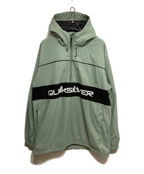 Quiksilver（クイックシルバー）Quiksilver (クイックシルバー) QUIK SLASH JK ブラック×グリーン サイズ: XLの古着・服飾アイテム