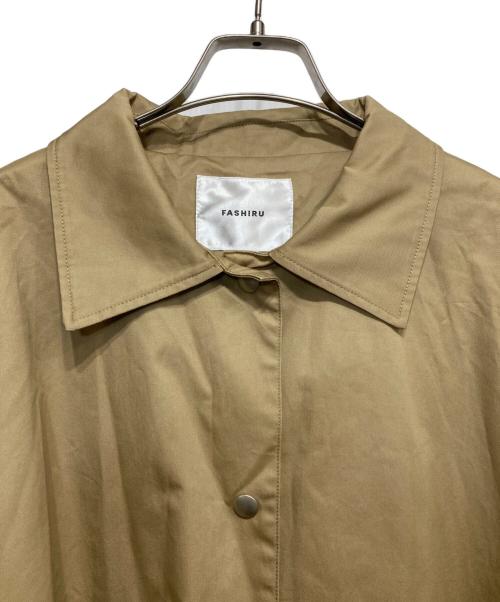 FASHIRU（ファシル）FASHIRU (ファシル) コットンスプリングコート ベージュ サイズ:FREEの古着・服飾アイテム