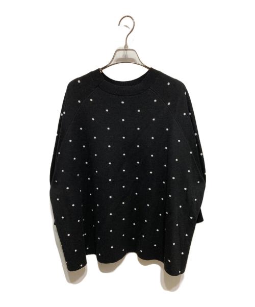 BEARDSLEY（ビアズリー）BEARDSLEY (ビアズリー) チュチュキャミニット ドット柄 ブラック サイズ:Fの古着・服飾アイテム