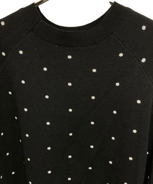 BEARDSLEY（ビアズリー）BEARDSLEY (ビアズリー) チュチュキャミニット ドット柄 ブラック サイズ:Fの古着・服飾アイテム