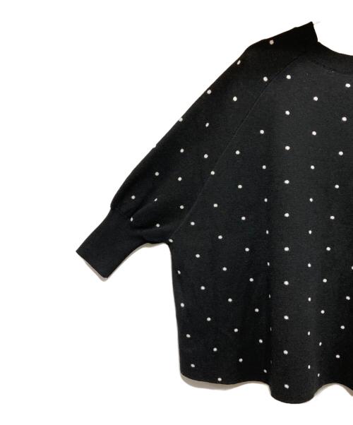 BEARDSLEY（ビアズリー）BEARDSLEY (ビアズリー) チュチュキャミニット ドット柄 ブラック サイズ:Fの古着・服飾アイテム