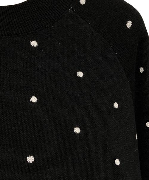 BEARDSLEY（ビアズリー）BEARDSLEY (ビアズリー) チュチュキャミニット ドット柄 ブラック サイズ:Fの古着・服飾アイテム