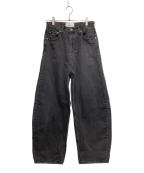 Curensologyカレンソロジー）の古着「＜&RC＞カーヴィーデニムパンツ」｜ブラック