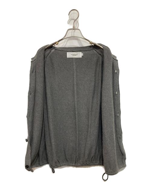 JOHN MASON SMITH（ジョンメイソンスミス）JOHN MASON SMITH (ジョンメイソンスミス) 7G CREW NECK FRONT BUTTON VEST グレー サイズ:Mの古着・服飾アイテム