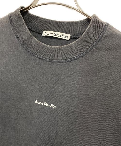 Acne studios（アクネ ストゥディオズ）ACNE STUDIOS (アクネ ストゥディオズ) ロゴプリント オーバーサイズTシャツ ブラック サイズ:Mの古着・服飾アイテム