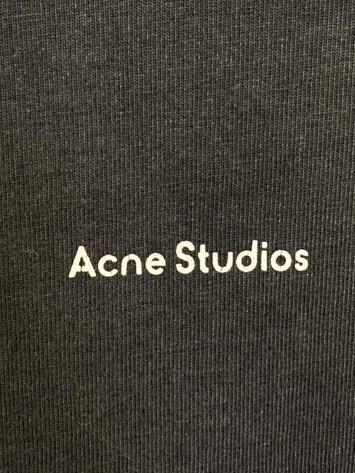 Acne studios（アクネ ストゥディオズ）ACNE STUDIOS (アクネ ストゥディオズ) ロゴプリント オーバーサイズTシャツ ブラック サイズ:Mの古着・服飾アイテム