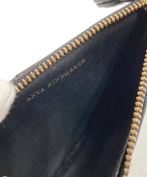ANYA HINDMARCH（アニヤ・ハインドマーチ）ANYA HINDMARCH (アニヤ・ハインドマーチ) コインケース ブラックの古着・服飾アイテム