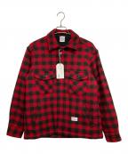 BEDWIN &THE HEARTBREAKERSベドウィンアンドザ ハートブレイカーズ）の古着「BUFFALO CHECK PADDED JACKET ‘KAY’」｜レッド×ブラック