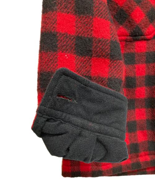 BEDWIN &THE HEARTBREAKERS（ベドウィンアンドザ ハートブレイカーズ）BEDWIN &THE HEARTBREAKERS (ベドウィンアンドザ ハートブレイカーズ) BUFFALO CHECK PADDED JACKET ‘KAY’ レッド×ブラック サイズ:2の古着・服飾アイテム