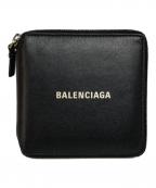 BALENCIAGAバレンシアガ）の古着「ラウンドファスナーロゴウォレット」｜ブラック
