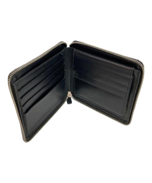 BALENCIAGA（バレンシアガ）BALENCIAGA (バレンシアガ) ラウンドファスナーロゴウォレット ブラックの古着・服飾アイテム